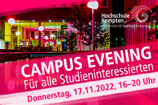 Campus Evening am 17.11.2022 in Kempten